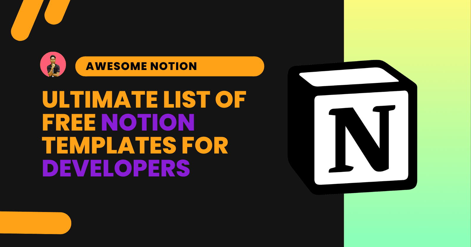 Cover image for 5 Best Free Notion Templates for Developers