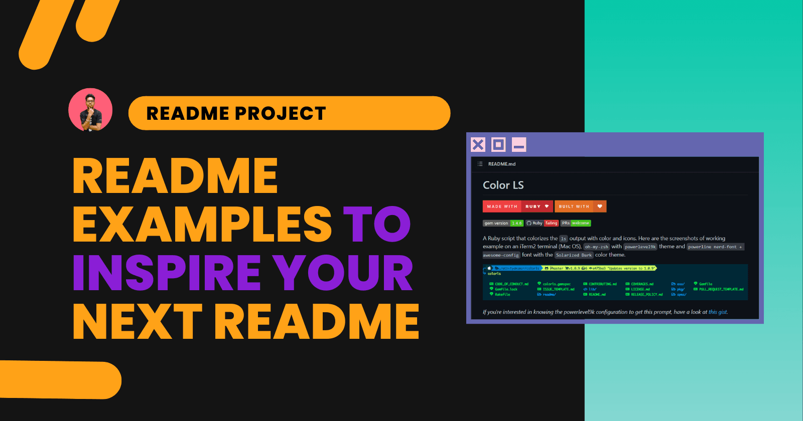 Cover image for Awesome Readme Examples for Writing better Readmes